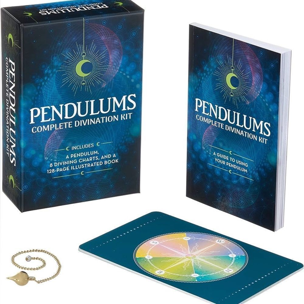 Brand New Pendulums Complete Divination Kit: Pendulum, Chart & Book